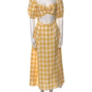 Reformation gingham dress